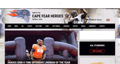 Desktop Screenshot of capefearheroes.com